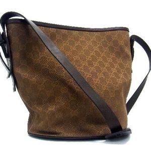 Gucci Monogram Canvas and Leather Bag
